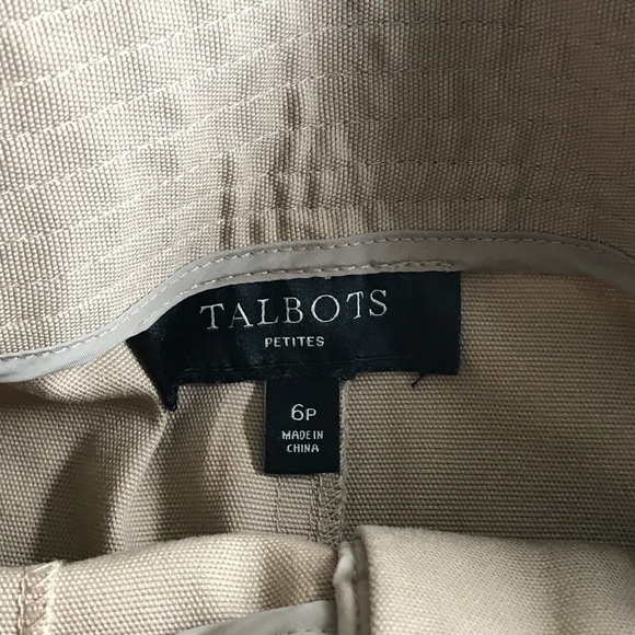 Talbots button down front khaki skirt - Picture 5 of 8